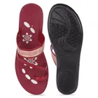 Flats for Women, Maroon 