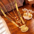 Alloy 4 Pcs Mangalsutra Set with Earrings for Women 