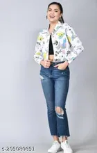 Cotton Printed Jacket for Women 