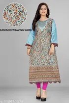 Pashmina Self-Design Kurti for Women 