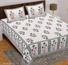 Cotton Double Bedsheet with 2 Pillow Cover 