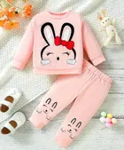 Hosiery Clothing Set for Kids (Peach, 0-3 Months)