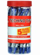 Cello Technotip Blue Ball Pen Jar of 20 Units for Students Writing  for School and Office Use