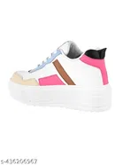 Shoetopia Solid Synthetic Sneakers for Girls 
