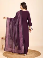Cotton Printed Kurta with Pant & Dupatta for Women 