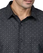 Poly Cotton Full Sleeves Printed Shirt for Men 