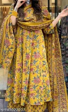 Anarkali Kurta Pant Set for Women 