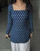 Ethnic Motif Rayon Kurti for Women, Pack of 2 