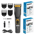 UrbanHTC AT 509 Cordless Professional Hair Trimmer Waterproof Stainless Steel Blade Trimmer 45 min  Runtime 5 Length Settings [Black]