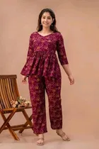 Women's Paisley Printed Comfort Co‑Ord Fusion Set 