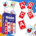 Flash Cards for Kids – Alphabet, Numbers & Fruits | Early Learning Educational Flashcard Set for Toddlers & Preschoolers | Multicolor | Set of 3