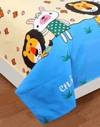 Glace Cotton Printed Double Bedsheet with Two Pillow Covers 