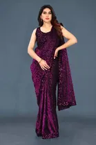 Georgette Printed Saree for Women 
