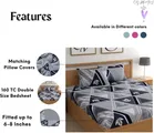 Polycotton Fitted Elastic Double Bedsheet 