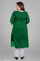 Chanderi Cotton Embroidered Kurti with Pant for Women 