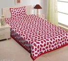 Cotton Single Bedsheet with Pillow Cover 