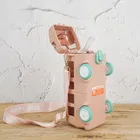 Plastic Bus Shape Sipper Bottle for Kids, Multicolor 