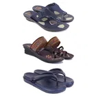 Combo of 2 Pairs Slippers & Heels for Women 