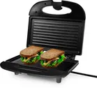 Suryaviva Sandwich Maker - 750W Power, Non-Stick Plates, Adjustable Thermostat, Grill & Toast  (Black)