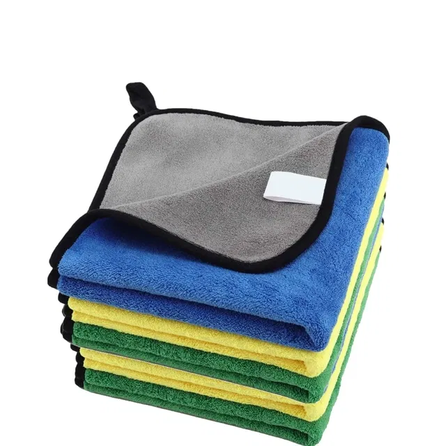 Microfiber Cleaning Cloth for Car (Multicolor, 30x40 cm) (Pack of 5)