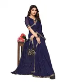 Lycra Solid Saree for Women 