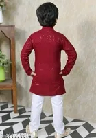 RK TRADERS Embellished Sequinned Kurta Set for Boys 