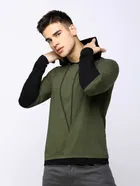 Cotton Blend Graphic Hoodie for Men 