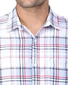 Poly Cotton Full Sleeves Chequered Shirt for Men 