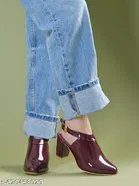 Solid Patent Leather Wedges for Women 