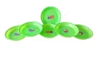 Plastic Half Plates Set (Green, Pack of 6)