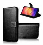 Artificial Leather Flip Cover for Vivo T4 5G (Black)