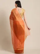Polycotton Dyed/ Washed Saree for Women 
