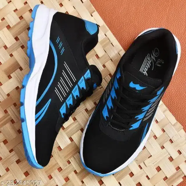 Casual Shoes for Men (Blue & Black, 8)