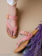 Shoetopia Girls Flat Sandals - Brown Size 6.0