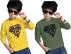 Cotton Blend Round Neck T-Shirts for Boys 