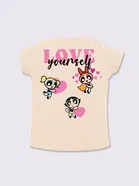 Cotton Powerpuff Girls Printed Top for Girls 