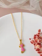 Gold Plated Chain & Pendant for Women & Girls 