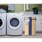 Cloth Laundry Baskets, Blue & Beige 