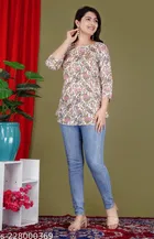 Cottonthree Quarter Sleeves Top for Women 