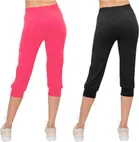 Cotton Solid Capri for Women 