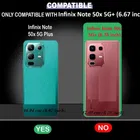 Artificial Leather Mobile Flip Cover for Infinix X6857B / Note 50x 5G 
