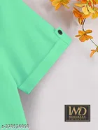 Solid Cotton Blend Mandarin Neck T-Shirt for Boys 