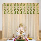 Net Backdrop for Decoration with Warm Yellow Led Light 