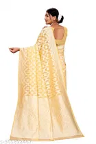 Cotton Zari Woven Saree for Women 