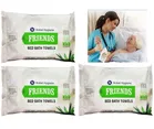 Nobel Hygiene Friends 10 Pcs Bed Bath Towels Wipes 