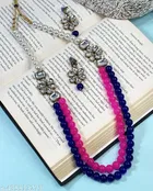 Premium Quality  Pearl And Kundan Necklace Set for Women, Blue