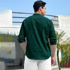 Full Sleeves Solid Short Kurta for Men 