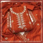 Vichitra Silk Embroidered Punjabi/All Over Suits for Women 