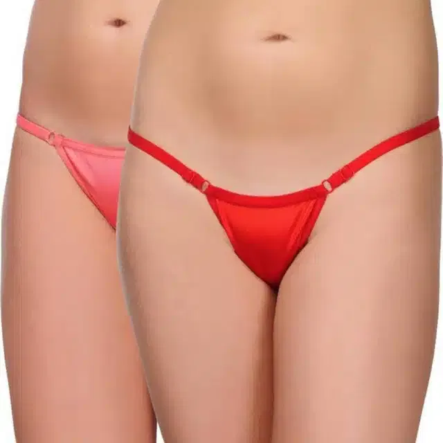 Cotton Blend Panties for Women (Pack of 2) (Multicolor, Free Size)