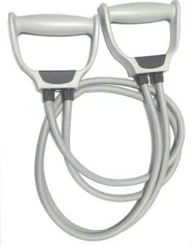 Stretchable Resistance Tube for Toning Chest Muscles (Grey)
